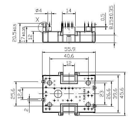 FF100R12YT3 FF150R12YT3 pin connection