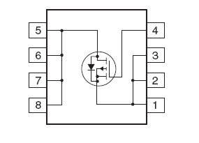 FDS4685 Pin configuration