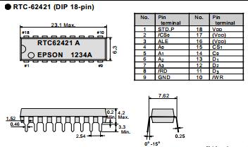 RTC62421A pin connection