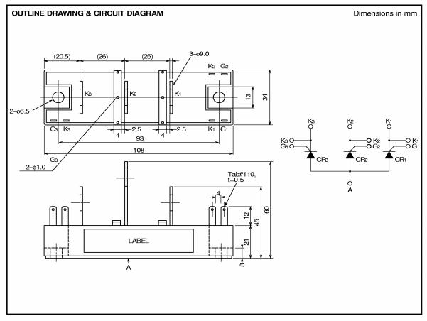 TM150SA-6W-38621 dimension figure