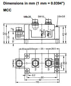 MCC310-16iO1 dimension figure