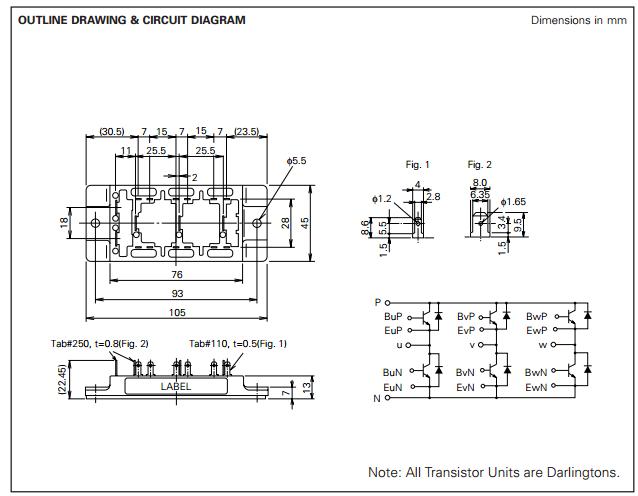 QM20TD-HB dimension figure