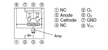 PC923L pin connection