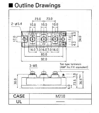 2MBI25L-120 dimension figure