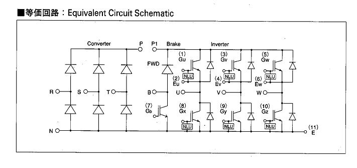 7MBR50NF060 Equivalent Circuit