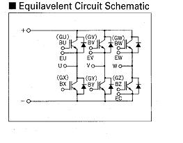 6MBI10L-060 Equivalent Circuit