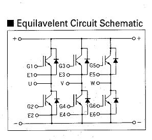 6MBI50L-120 Equivalent Circuit