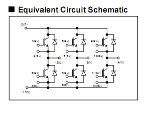 6MBI25S-120 Equivalent Circuit