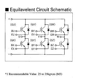 6MBI15L-120 Equivalent Circuit