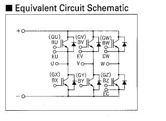 6MBI15F-060 Equivalent Circuit