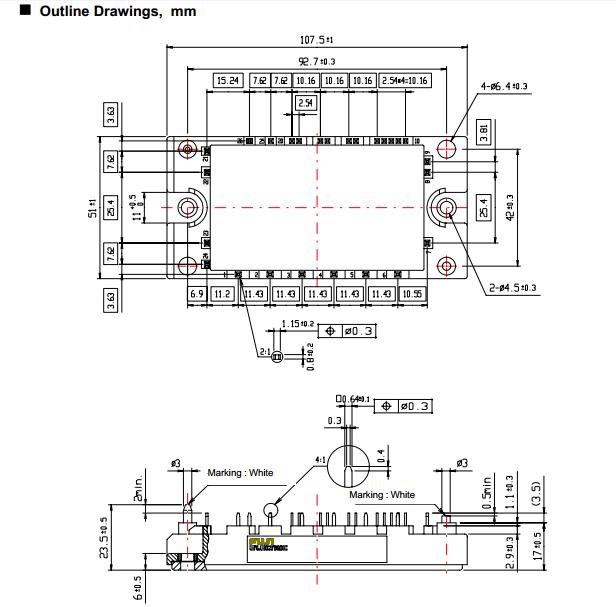 7MBR15LC120 dimension figure