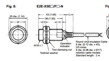 E2E-X5E1 dimension figure