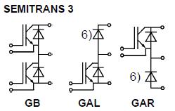 SKM150GB123D block diagram