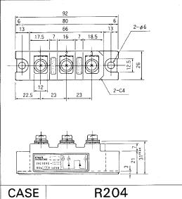 2RI100E-080 outline drawing