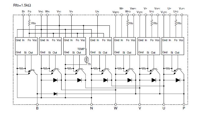 IPM100RSD120 NTERNAL FUNCTIONS BLOCK DIAGRAM