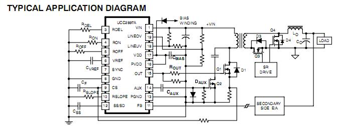 UCC2897APW block diagram