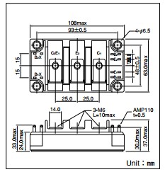 QCA200A60 package dimensions