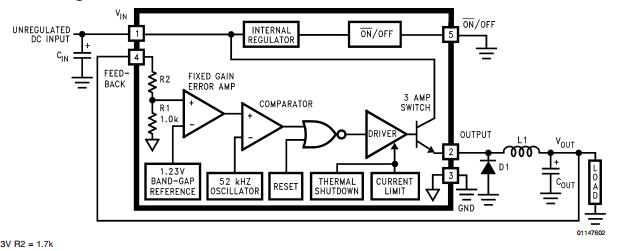 LM2576HVT-5.0 block diagram