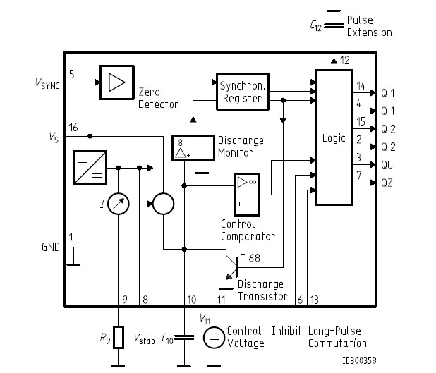 TCA785 block diagram