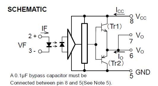 TLP250 block diagram