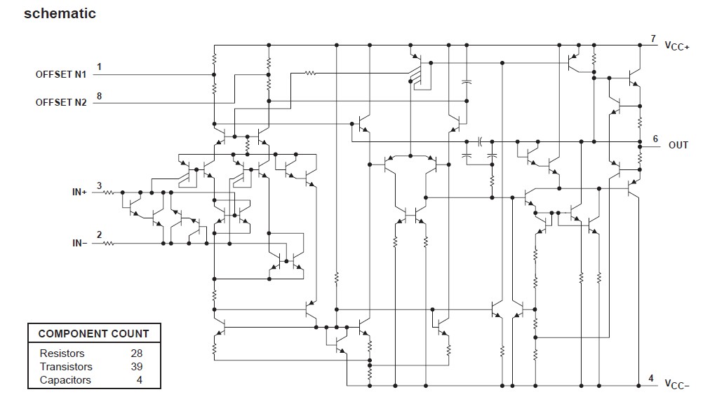 OP07CDR block diagram