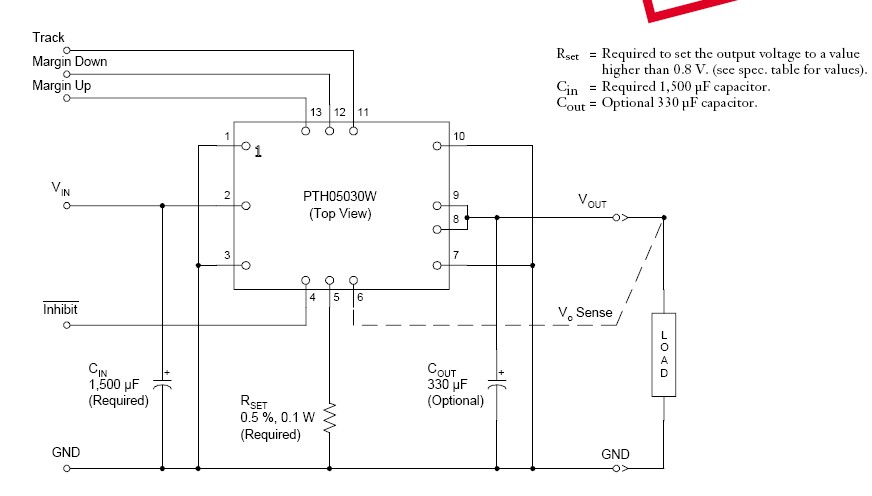 PTH05060WAH block diagram