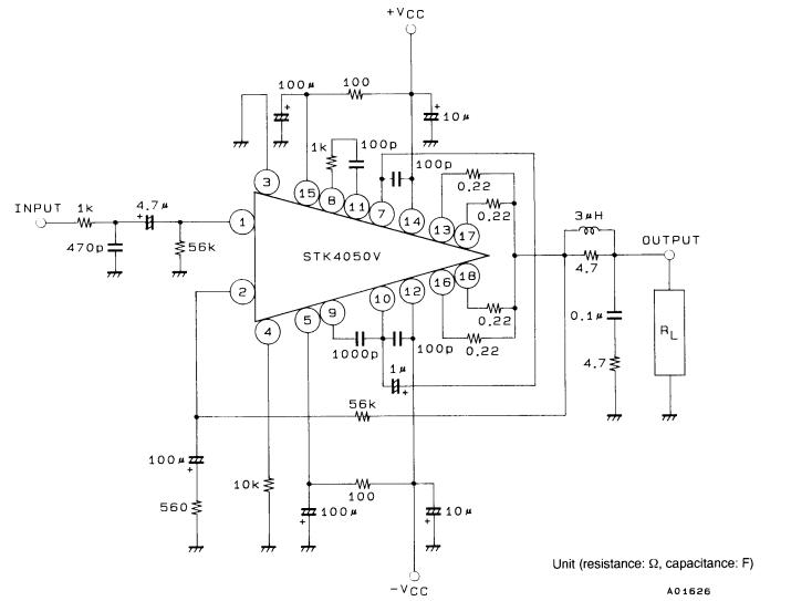 STK4050V  Circuit