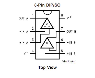 LM6132BIM Pin configuration