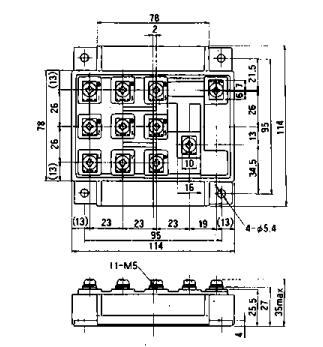 6MBI200FB-060 block diagram