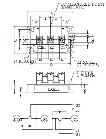 CM400DY-12NFH block diagram