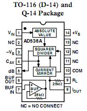 AD536AJD pin connection