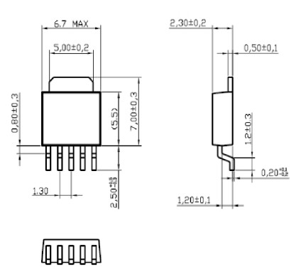 MBI6650PSD dimension