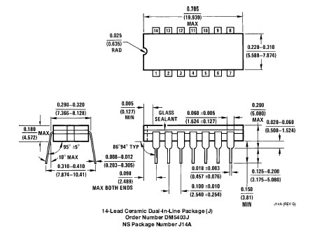 DM7403N dimension