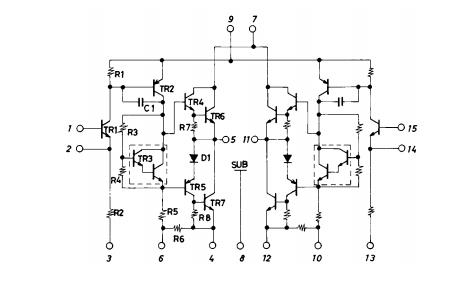 STK4412 Equivalent Circuit