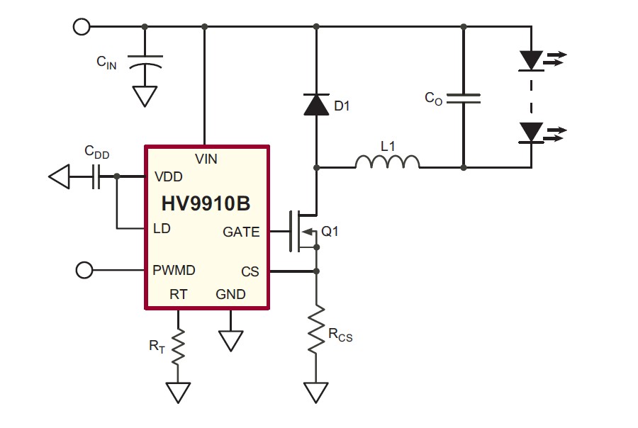  HV9910BNG-G pin connection