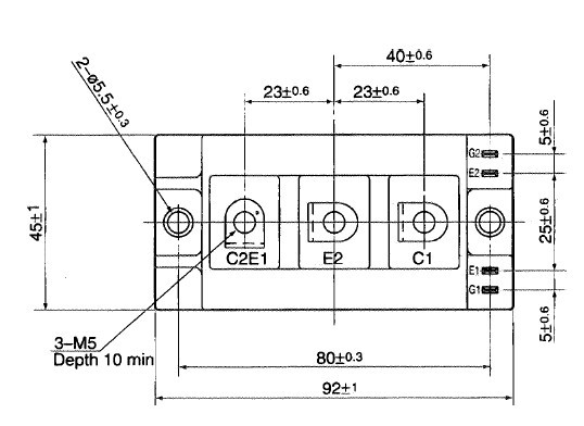 2MBI100PC-140 block diagram