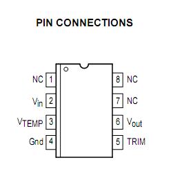 MC1404P5 Pin Connections