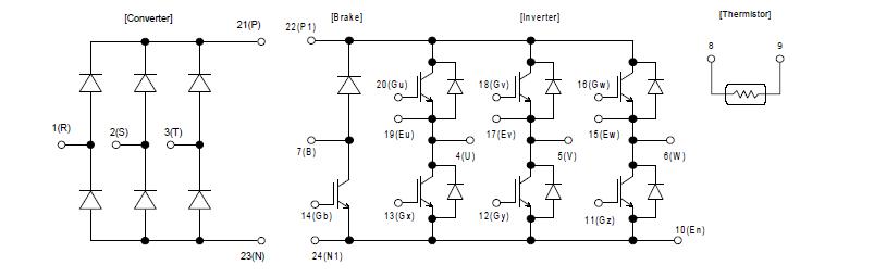 7MBR30SA060B block diagram