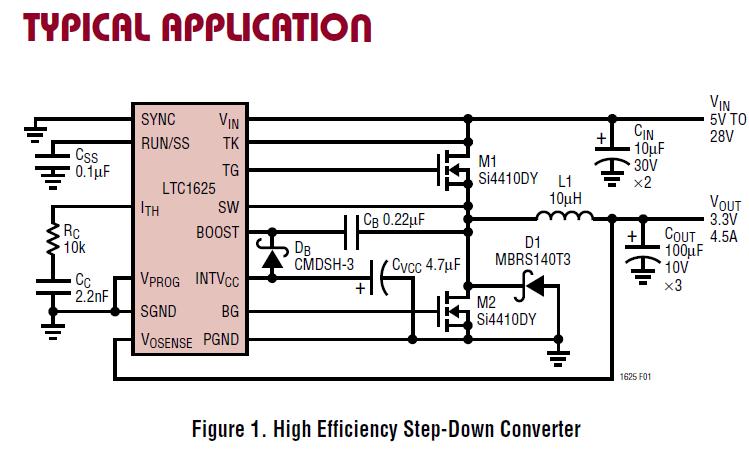 LTC1625CS pin connection