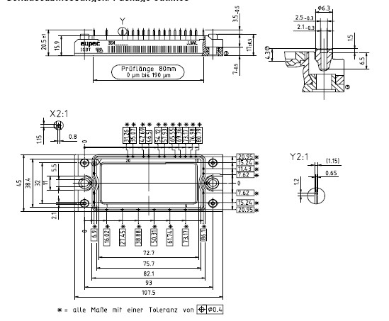 BSM50GP60 dimension