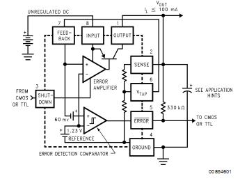 LP2951ACMM-3.0 pin connection