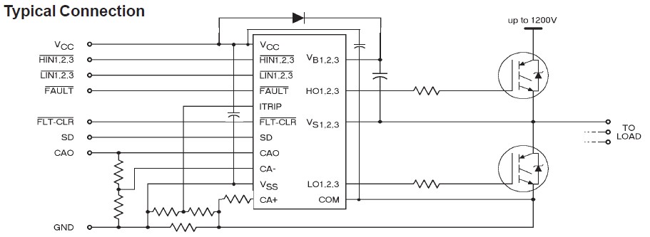 IR2133J pin connection