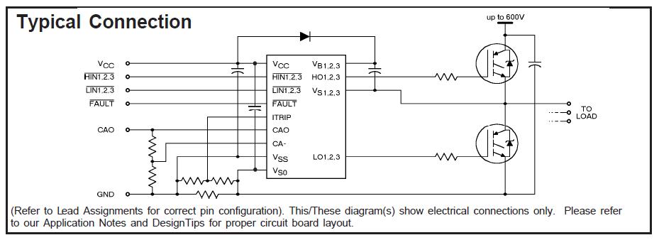 IR2130J pin connection