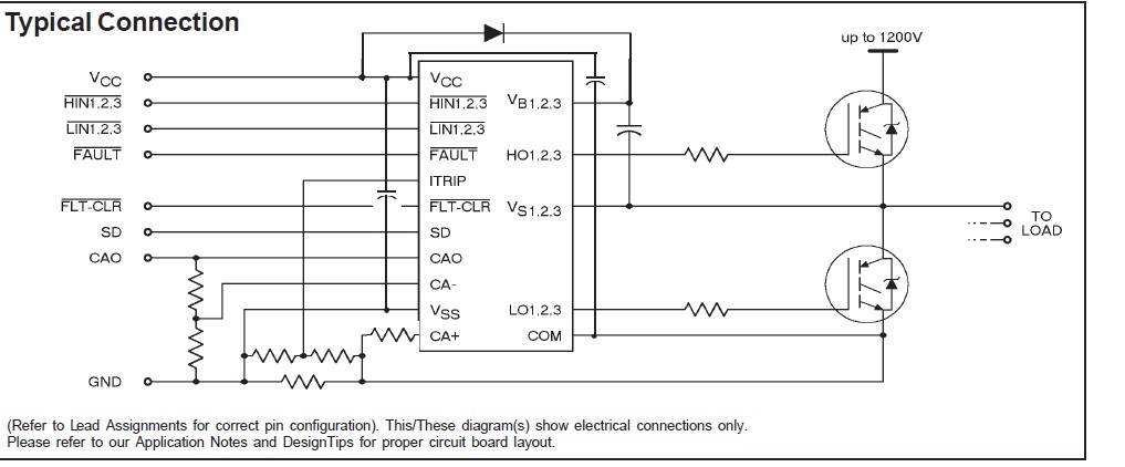 IR2233J pin connection