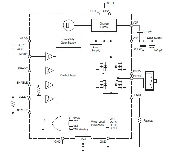 A3950SLPTR-T pin connection