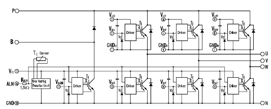 7MBP150RF060-01 pin connection