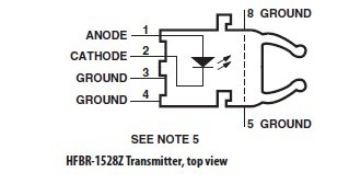 HFBR-1528Z pin connection