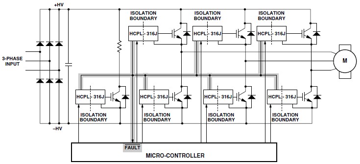 HCPL-316J-500E pin connection