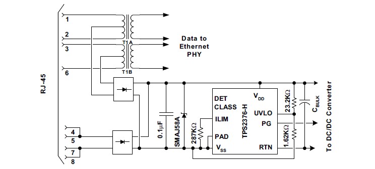 TPS2376DDAR-H pin connection