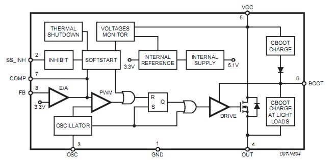 L4978 pin connection